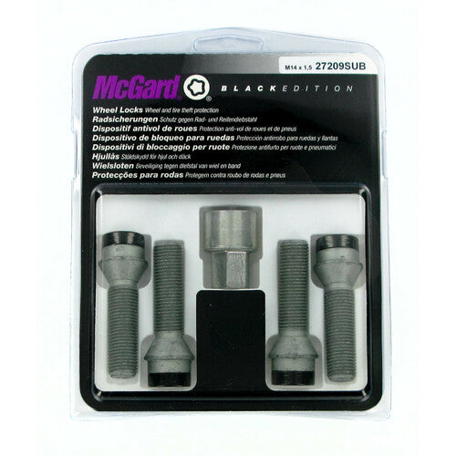 Kit de pernos de rueda cónicos McGard (4 piezas) - Edición negra - A330