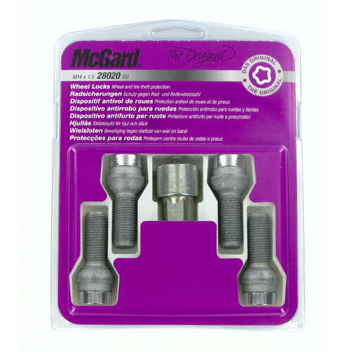 Kit de pernos esféricos para ruedas de coche McGard (4 piezas) - Original - E100