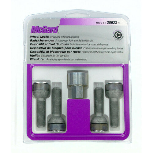 McGard Bulloni ruota auto sferici kit 4 pz - Ultra High Security - E050
