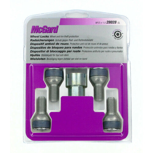 Kit de tuercas esféricas para ruedas de coche McGard de 4 piezas - Ultraalta seguridad - E020