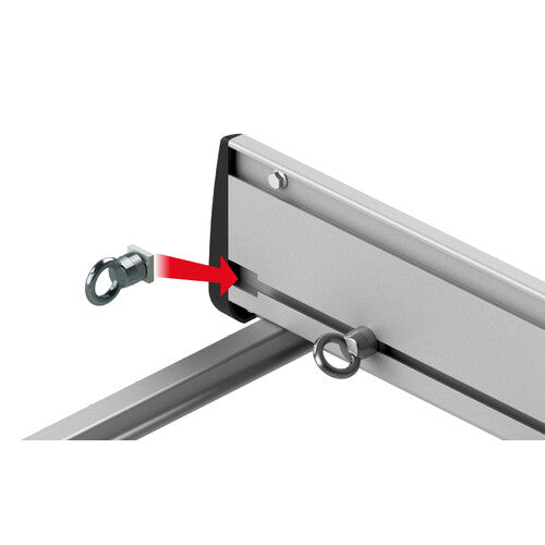 Nordrive Gepäckträgersystem - Paar Seitenwände h 12 cm - 120 cm N10201