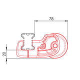 Nordrive K-0 Hinterradrolle - 64 cm N11000