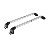 Par de barras de techo telescópicas de aluminio Snap-Fit Alu Tamaño 2 100136 cm N15013