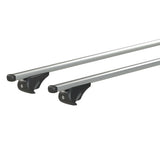 Par de barras de techo de aluminio Yuro L 127 cm N15046