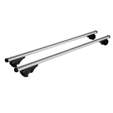 Par de barras de techo de aluminio Yuro L 127 cm N15046