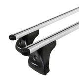 Par de barras de techo de aluminio Helio XL 140 cm Audi E-Tron 01/20> profundidad interior N15077