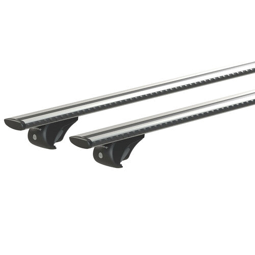 Nordrive Silenzio Rail, par de barras de techo de aluminio - L - 128 cm N15096