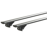 Nordrive Silenzio Rail, par de barras de techo de aluminio - L - 128 cm N15096