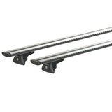 Nordrive Silenzio In-Rail, coppia barre portatutto in alluminio - M - 120 cm