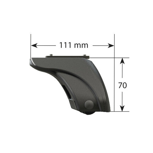 Nordrive Evos LP, Satz mit 4 flachen Füßen für Fahrzeuge mit Standarddach N20002