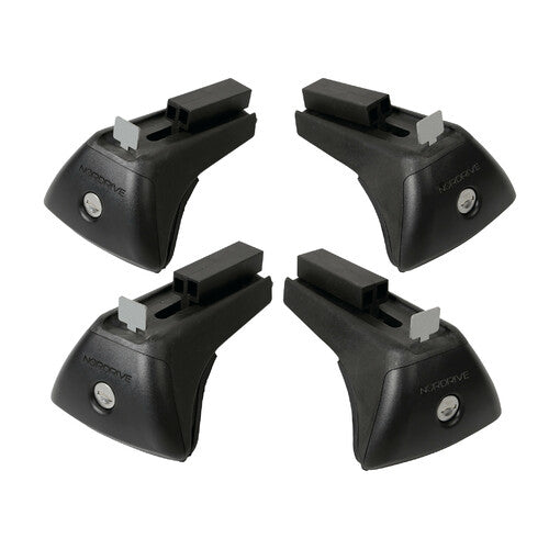Kit de rieles de acero de 4 patas para barras Quadra A3 Sportback (09/04-06/08) de profundidad interior. N20021