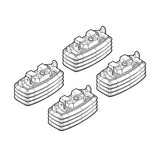 Kit de fijación de baca para Mercedes Clase E 4p 18 03/02>02/09 techo fijo N21018