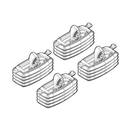 Kit attacchi barre portatutto 20 Fiat Idea 01/04>04/08 tetto fixpoint /tettuccio