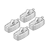 Dachgepäckträger-Befestigungssatz 20 Fiat Idea 01/04&gt;04/08 Fixpunkt Dach / Dach