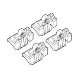 Roof rack attachment kit 24 Volkswagen Polo 3p 11/01&gt;08/09 standard roof