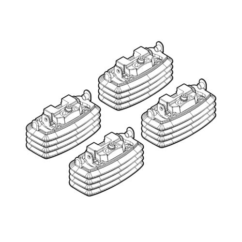 Kit attacchi barre portatutto 27 Kia Cee'd 5p 02/07>09/09 tetto fixpoint