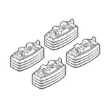 Roof rack attachment kit 37 Mercedes A-Class 3p 09/04&gt;12/10 fixpoint roof