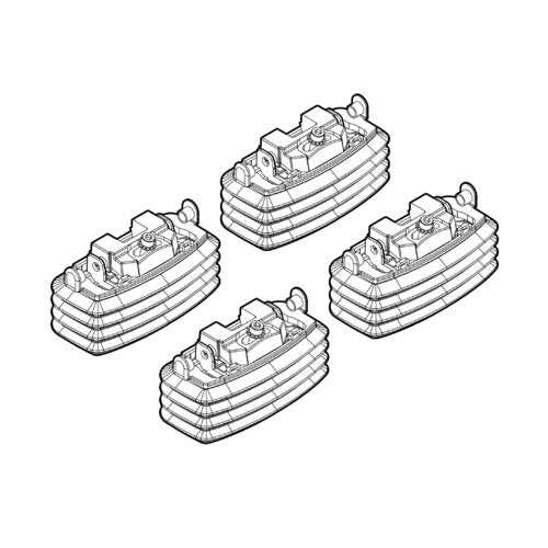 Kit attacchi barre portatutto 37 Mercedes Classe A 3p 09/04>12/10 tetto fixpoint