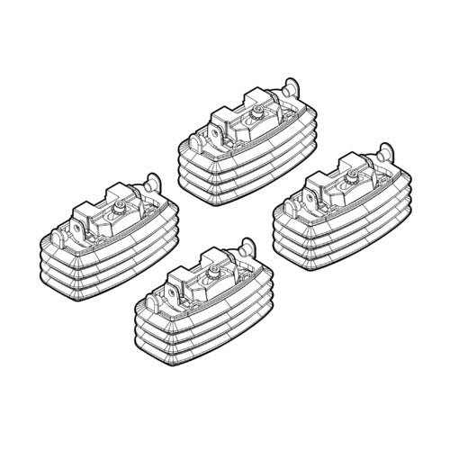 Kit attacchi barre portatutto 43 Citroen C4 3p 01/05>10/10 tetto fixpoint