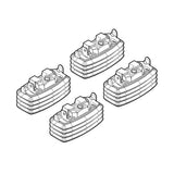 Kit attacchi barre portatutto 59 Bmw Serie 1 (E81) 03/07>06/12 tetto fixpoint N21059