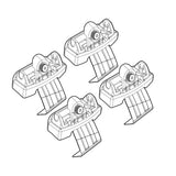 Kit attacchi barre portatutto 120 Ford C-Max 11/10>03/15 tetto std /tetto vetro N21120