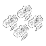 Nordrive Kit attacchi barre portatutto 122 Audi A4 4p 11/07>01/12 tetto standard N21122