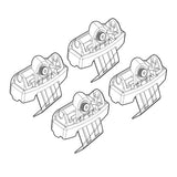 Kit de fijación de barras de techo Nordrive para Volvo S60 125 (09/10-04/13) Techo estándar N21125