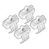 Kit attacchi barre portatutto 128 Citroen C4 5p 11/10>02/15 tetto standard