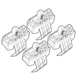 Kit attacchi barre portatutto 133 Renault Captur 05/13>02/16 tetto standard