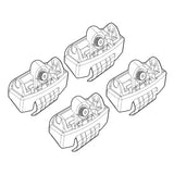 Kit de fijación de baca 141 Ford Fiesta 3p 09/08>02/11 techo estándar N21141