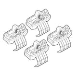 Kit attacchi barre portatutto 149 Land Rover Evoque 5p 04/11>10/13 tetto std