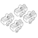 Kit attacchi barre portatutto 151 Peugeot 206 3p 09/98>02/09 tetto fixpoint