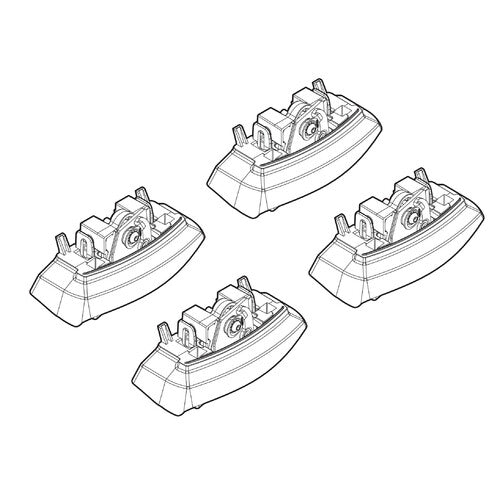 Kit de fijación de barras de techo Nordrive 154 Opel Adam 02/13>12/19 Fixpoint Roof N21154
