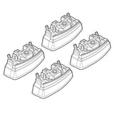 Kit de fijación de portaequipajes para Mercedes Clase E 4p 03/09>12/12 techo fijo N21158