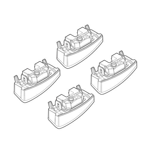 Kit de fijación de baca para Fiat Panda 159 02/12>10/20 techo fijo /Furgoneta N21159