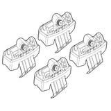 Kit attacchi barre portatutto 162 Fiat Freemont 05/11>11/16 tetto standard