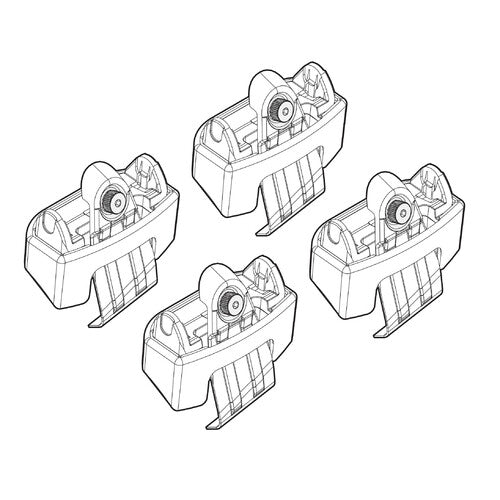 Kit de fijación de barras de techo Nordrive 168 Kia Rio 5p 09/11>12/14 techo estándar N21168