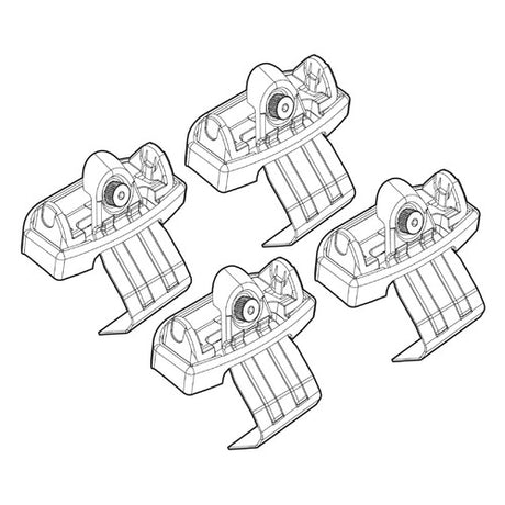 Kit attacchi barre portatutto 172 Renault Twingo 09/14>06/19 tetto standard - AmerigoStore