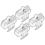 Kit de fijación de barras de techo Nordrive 183 Audi A4 4p 11/15>07/19 Techo estándar N21183