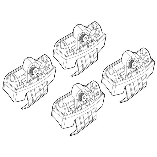 Roof rack attachment kit 184 Opel Astra K 5p 11/15&gt;10/19 standard roof