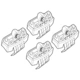 Roof rack attachment kit 184 Opel Astra K 5p 11/15&gt;10/19 standard roof