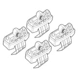 Kit de fijación de baca para Fiat Tipo 4p 185 12/15>09/20 techo estándar N21185
