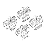 Kit attacchi barre portatutto 208 Toyota C-HR 12/16>10/19 tetto standard