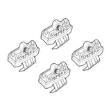 Kit de fijación de barras de techo Nordrive 234 Opel Corsa F 5p 09/19> Techo estándar N21234