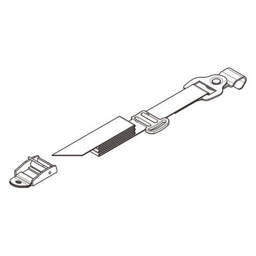 Nordrive Set mit 2 Gurten, 2 Positionen, für hintere Fahrradträger N50929