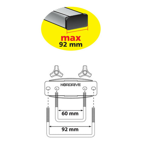 Nordrive Ricambio kit fissaggio standard