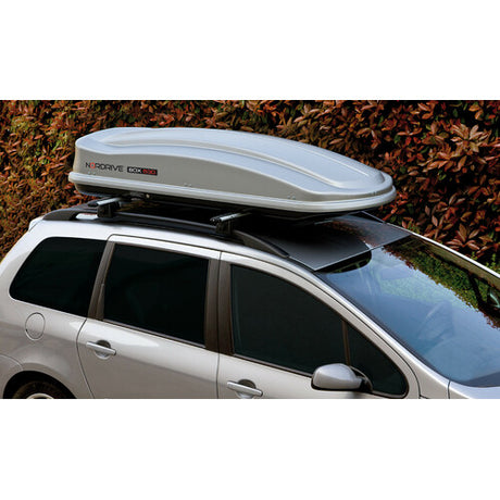 Nordrive Box 530, ABS roof box, 530 litres - Glossy silver