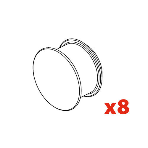 Nordrive Set of 8 hole plugs, 10 mm diameter, for Evos foot