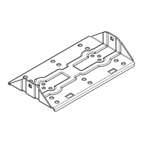 Placa de soporte de brazo gris Nordrive para N50110 para barras Silenzio N99946