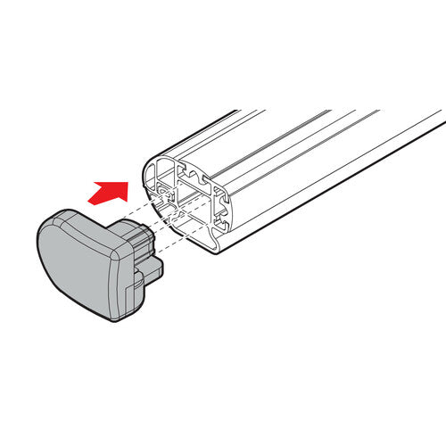 Nordrive Set of 2 opening caps for Kargo-Plus bars